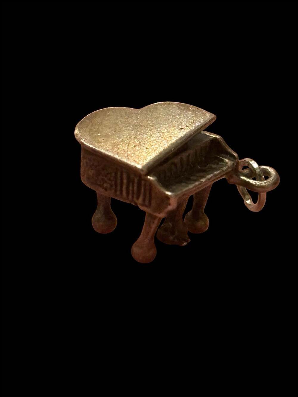 Vtg Sterling Silver 3D Concert Grand Piano Music Charm 925